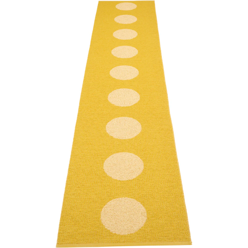 Vera Pop Teppe 70x360 cm, Mustard / Pale Yellow