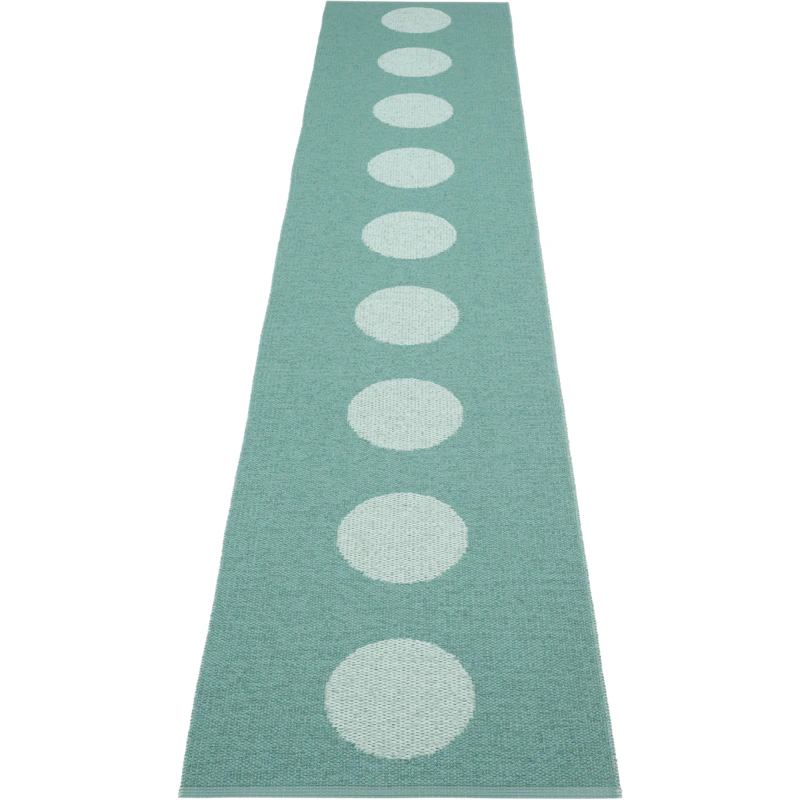 Vera Pop Teppe 70x360 cm, Jade / Pale Turquoise
