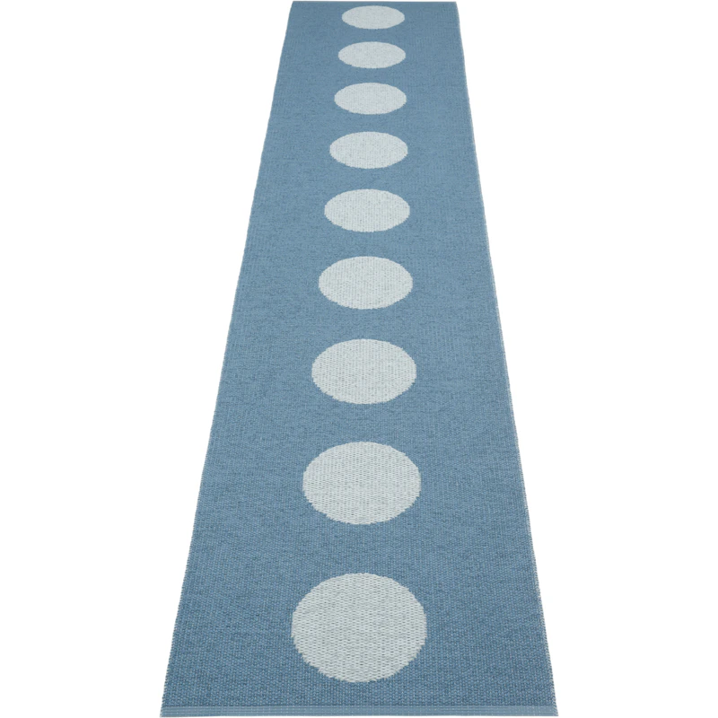 Vera Pop Teppe 70x360 cm, River Blue / Blue Fog