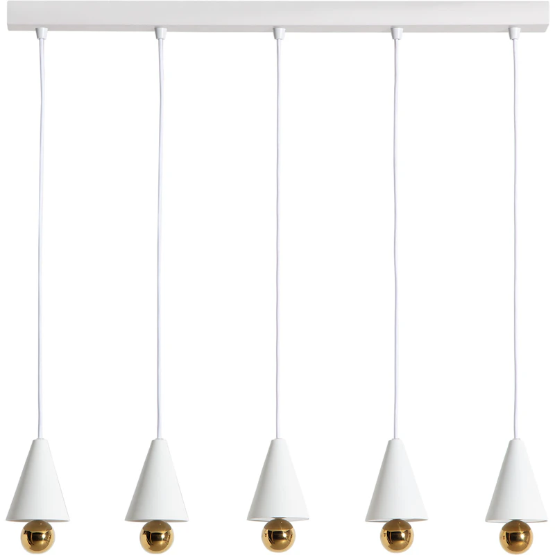 Cherry LED Pendel 5 Pendeler, Hvit