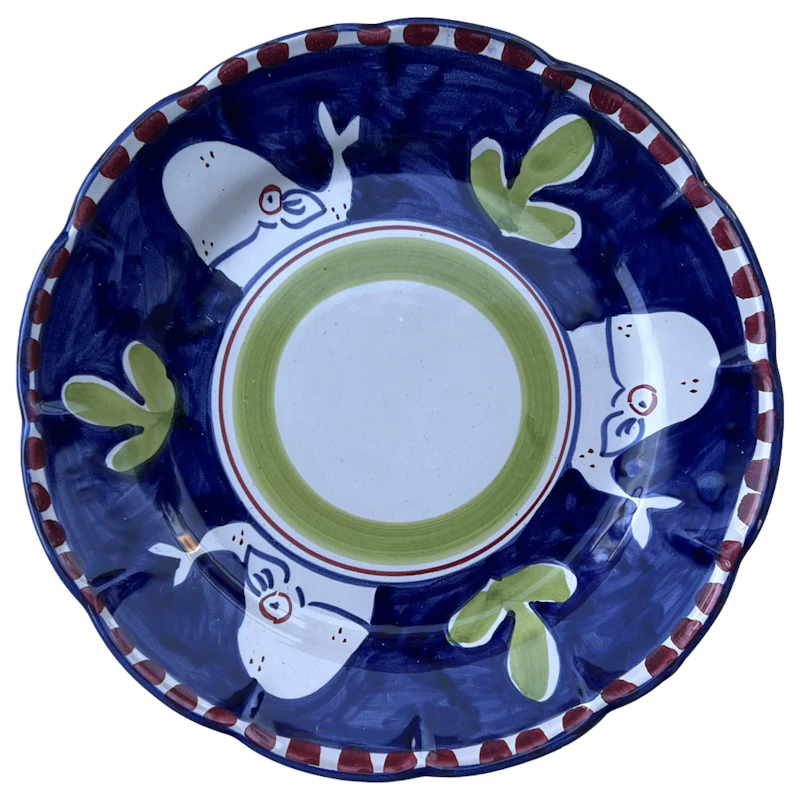 Amalfi Dyp Tallerken 23 cm, Blå