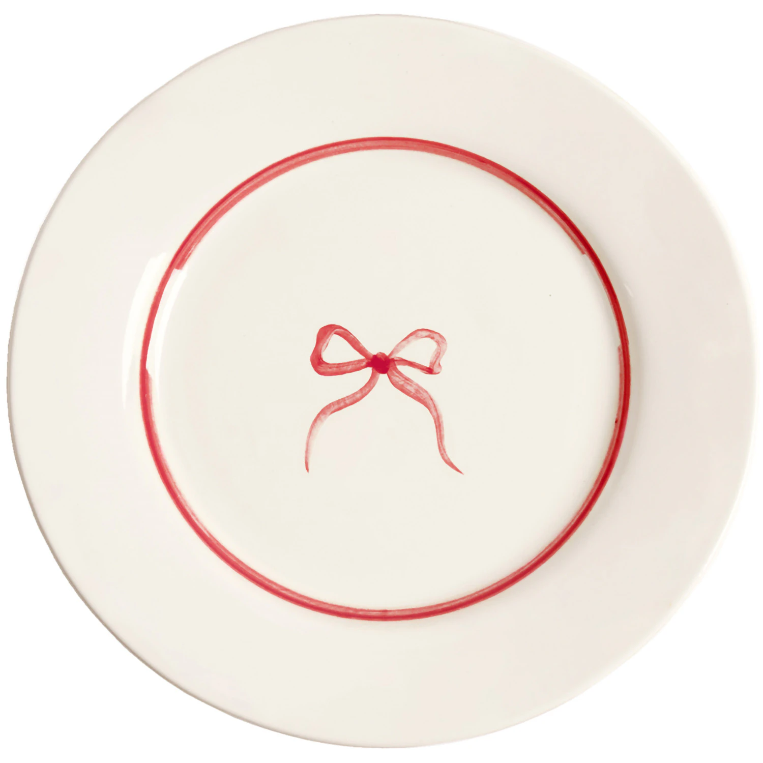 Bow Sidetallerken 22 cm, M&oslash;rk Rosa