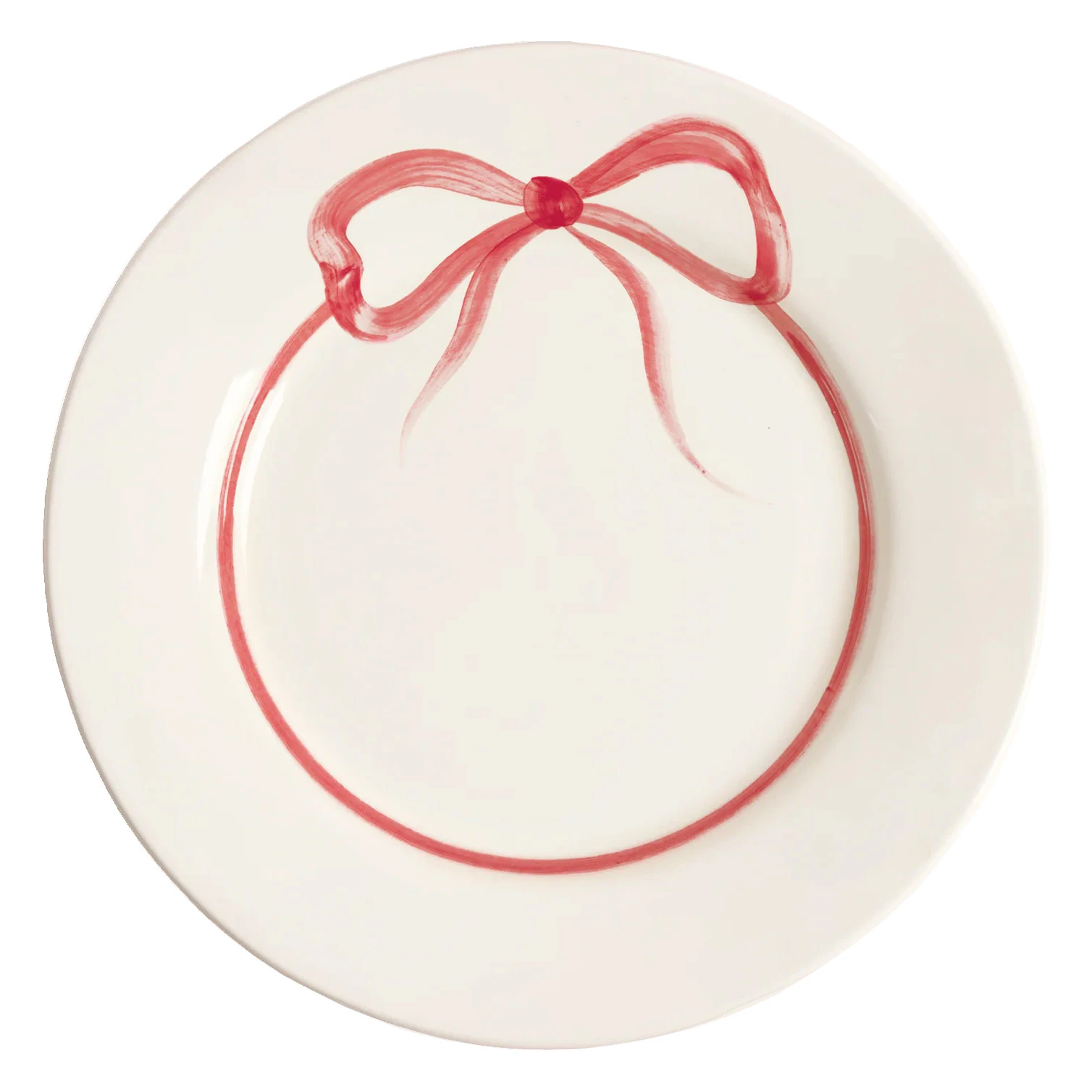 Bow Tallerken 28 cm, M&oslash;rk Rosa