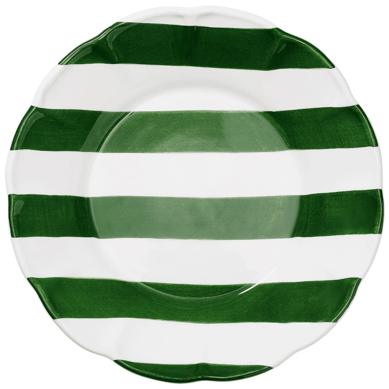 Stripe Tallerken 28 cm, Grønn
