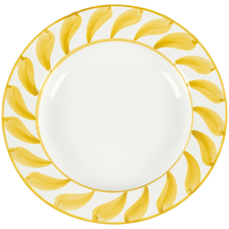 Swirl Dyp Tallerken 22 cm, Gul