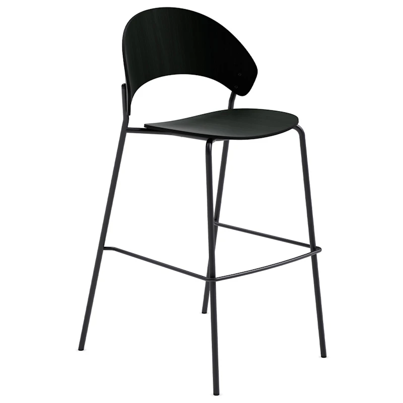 Dosina Barstol 75 cm, Svart Eik