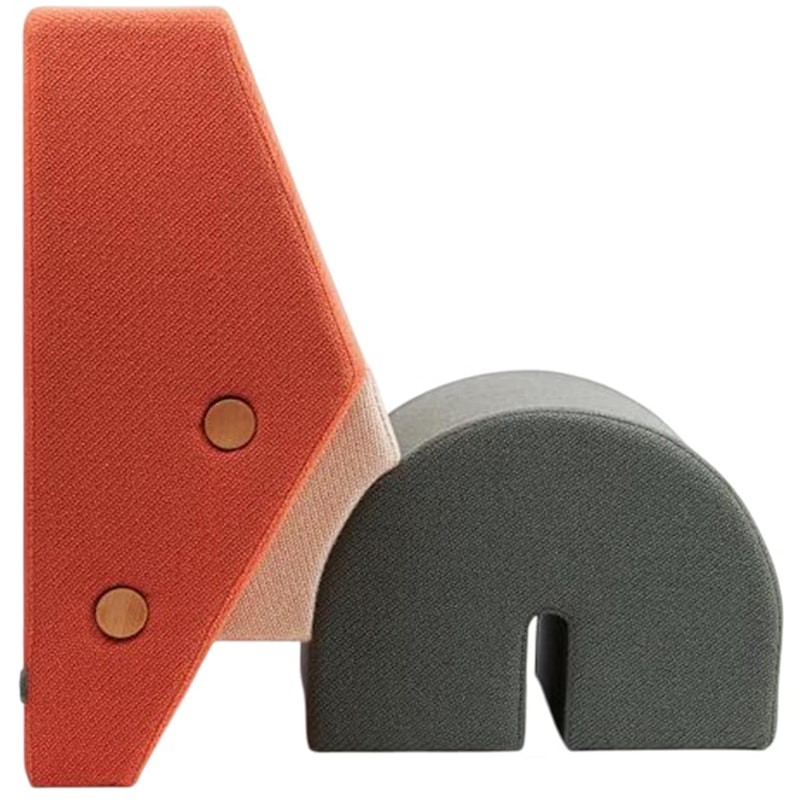 Keystone Lenestol Fersken / Off-white / Grå