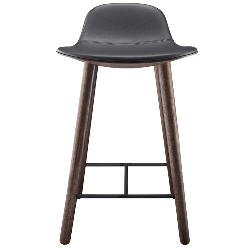 Yuuga Barstol H65 cm, Røkt Eik/Sort