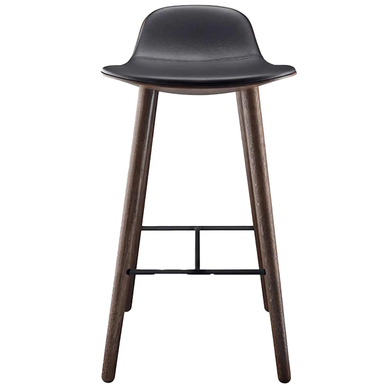 Yuuga Barstol H75 cm, Røkt Eik/Sort