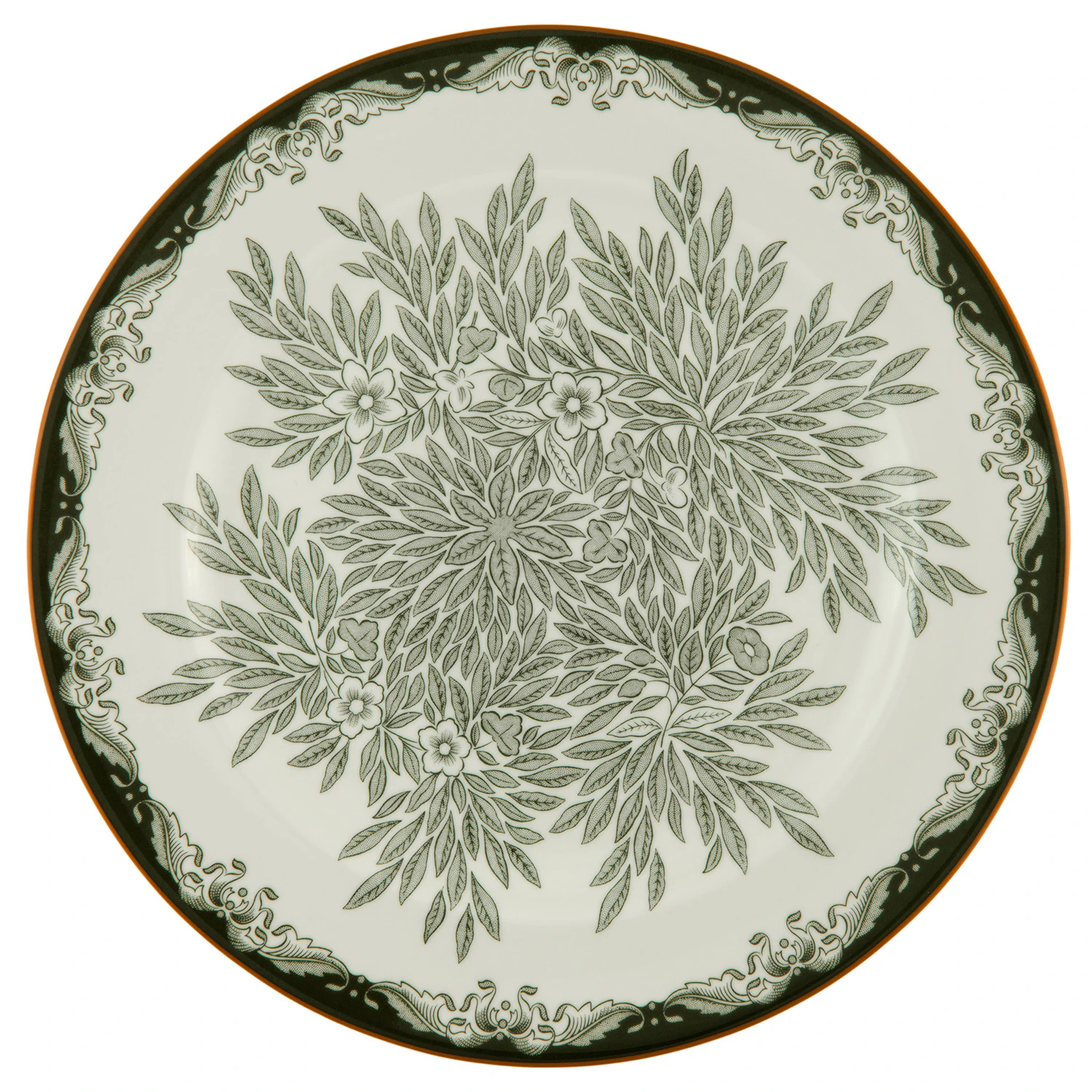 Ostindia Floris Tallerken 27 cm, Gr&oslash;nn