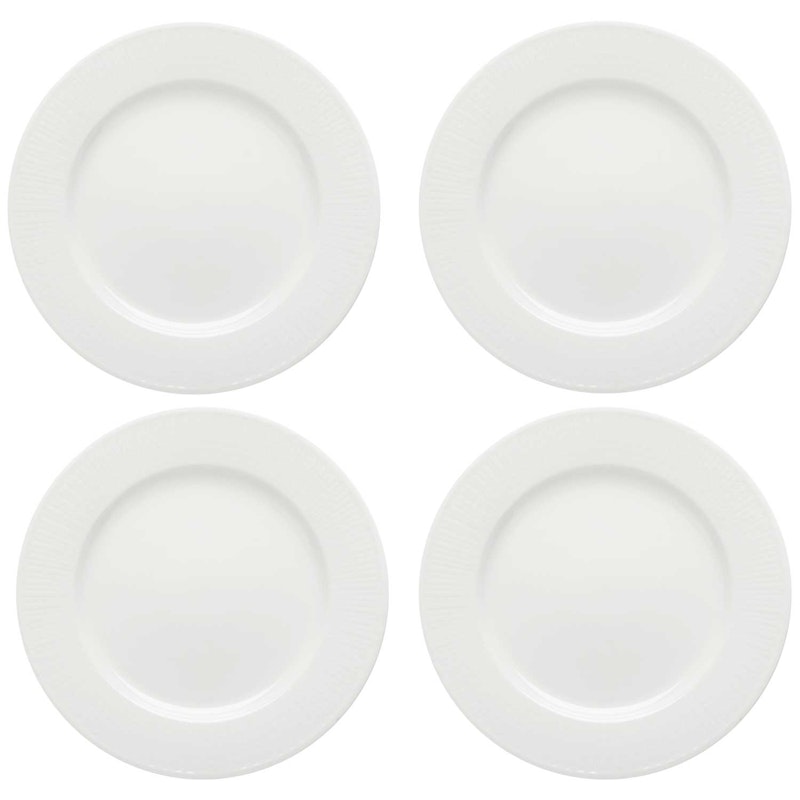 Swedish Grace Sidetallerken 17 cm 4-pk, Snø