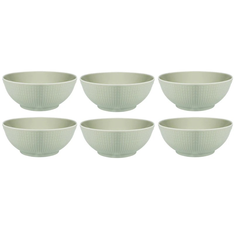Swedish Grace Skål 30 cl 6-pk, Meadow (Light Green)