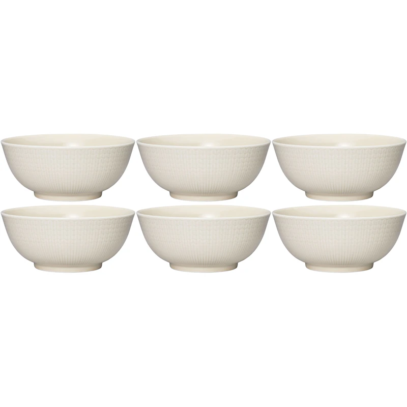 Swedish Grace Skål 60 cl 6-pk, Oat (Beige)