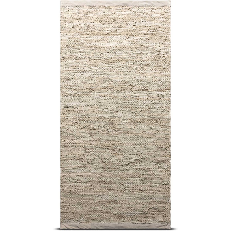 Leather Gulvteppe 140x200 cm, Beige