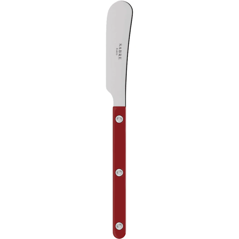 Bistrot Solid Butter Spreader, Burgundy