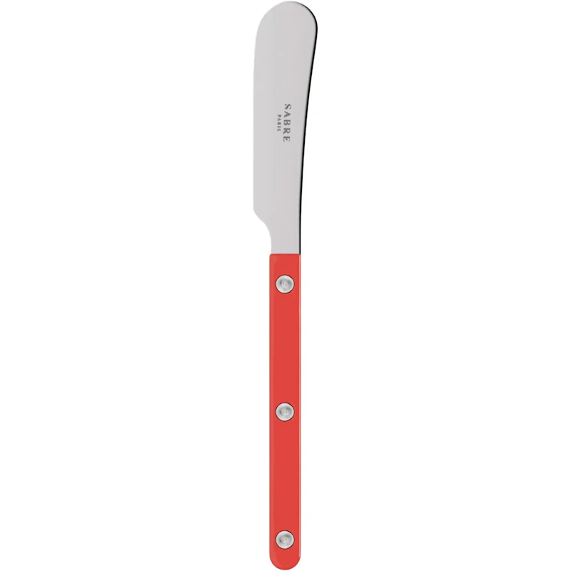 Bistrot Solid Butter Spreader, Red