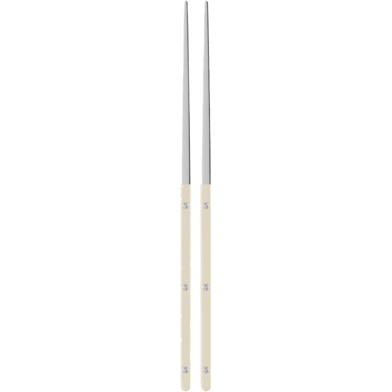 Bistrot Solid Spisepinner 2-pk, Ivory