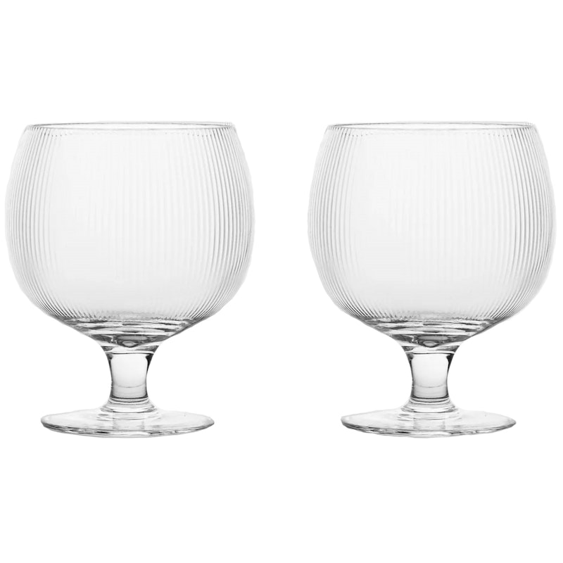 Blanka Vinglass Riflet 35 cl 2-pk, Klar