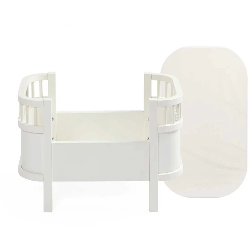 Dukkeseng Med Madrass, Classic White