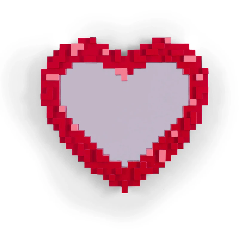 Pixel Heart Speil, Rød