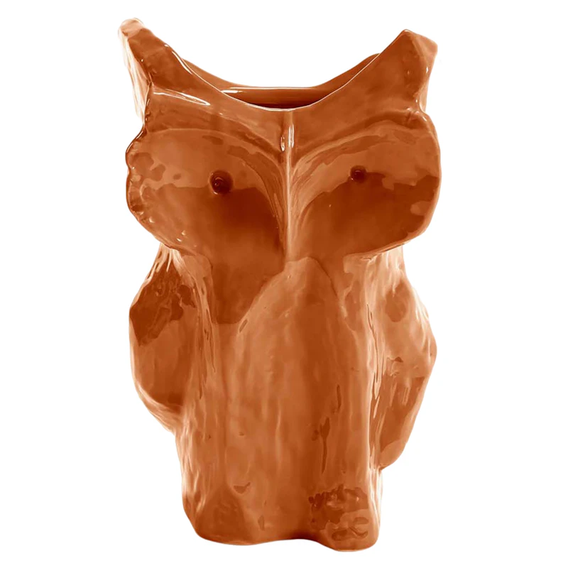 After Midnight Owl vase L, Orange