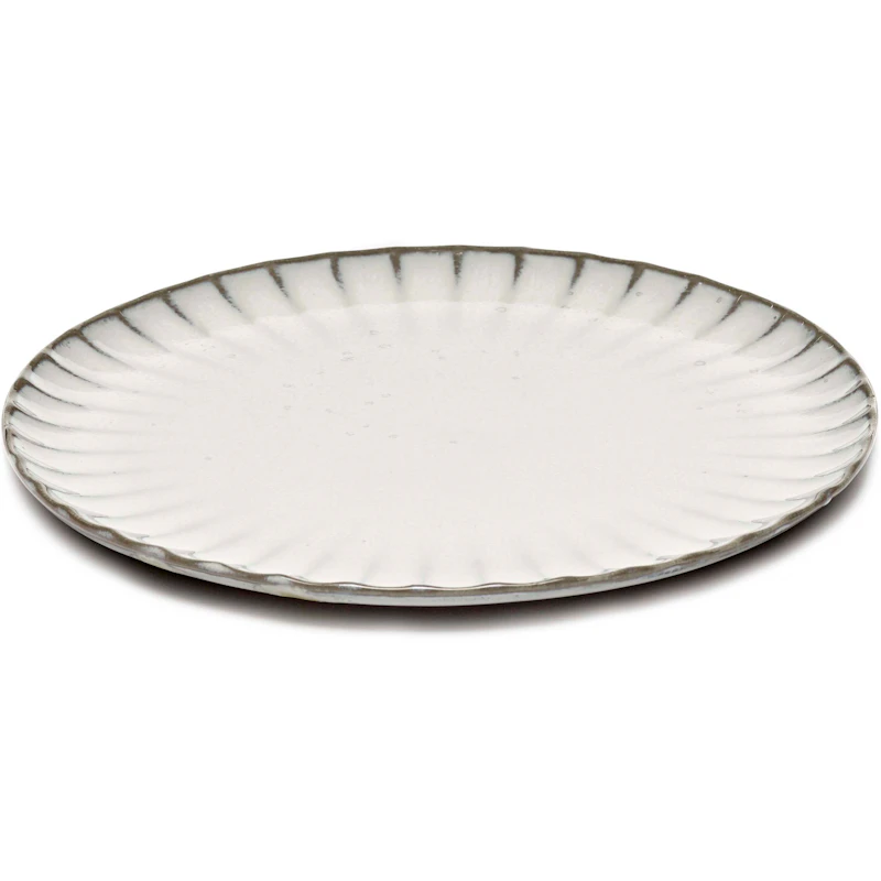 Inku Plate Medium 21 cm, White