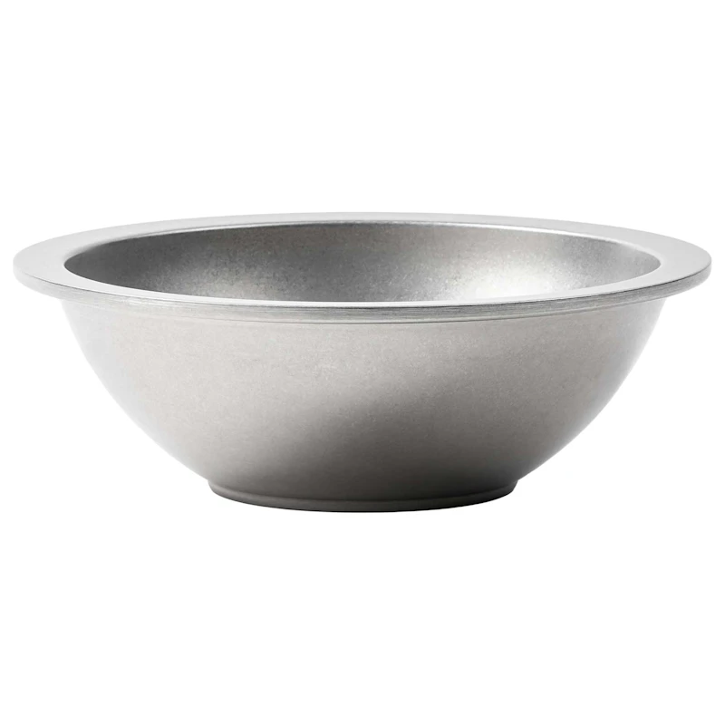 Steel Skål 02, Steinvasket Sølv