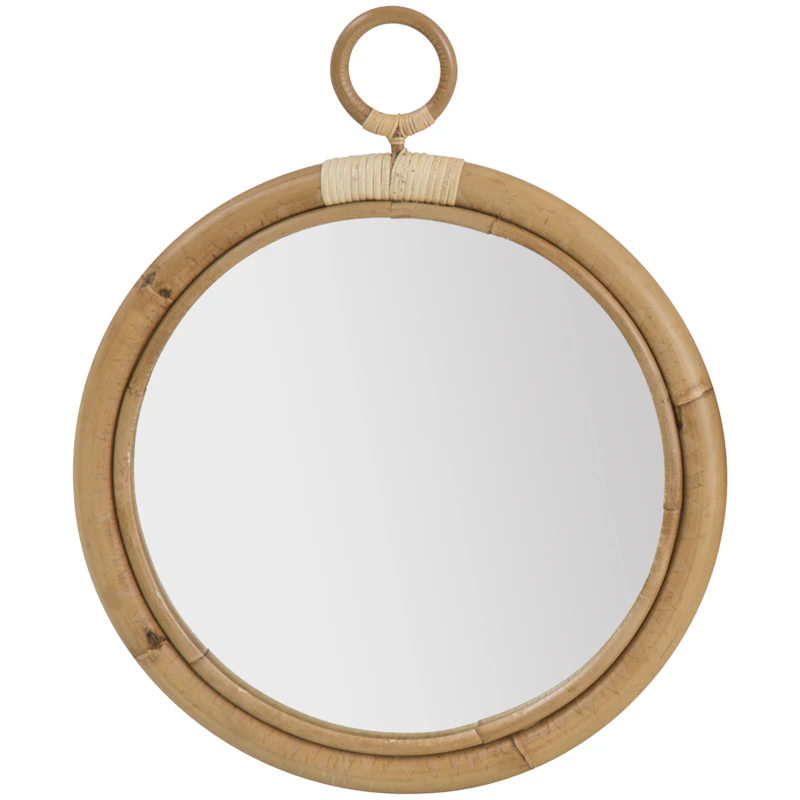 Ella Veggspeil Rotting Naturlig, Ø40 cm