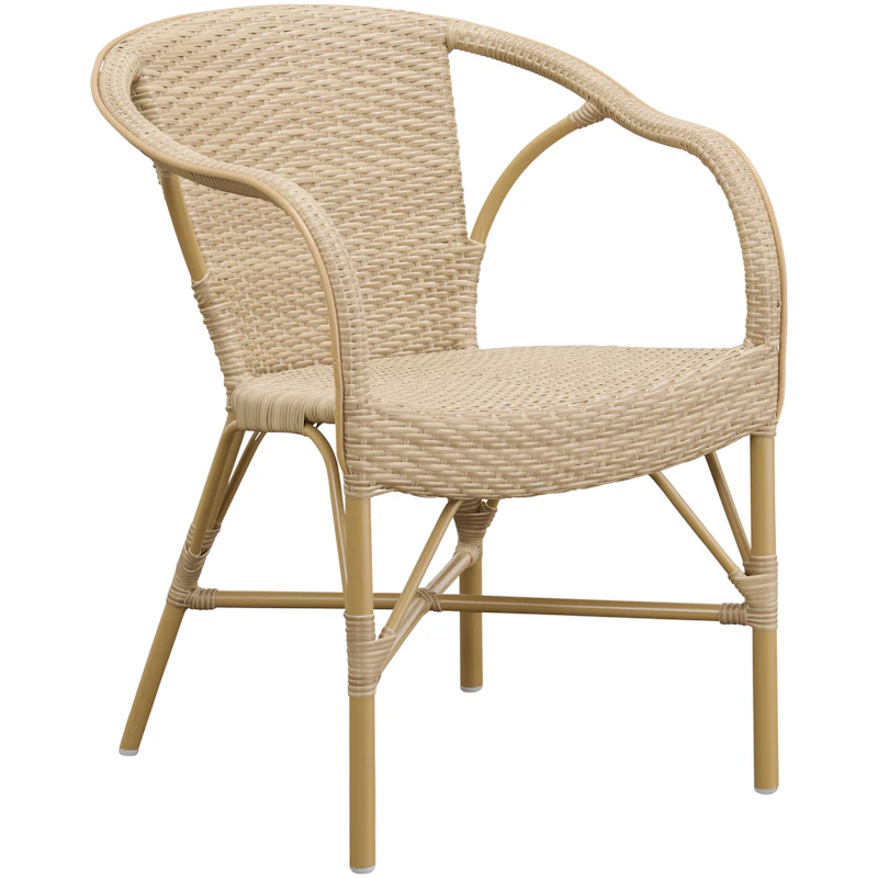 Madeleine Kaféstol Outdoor, Naturlig / Almond
