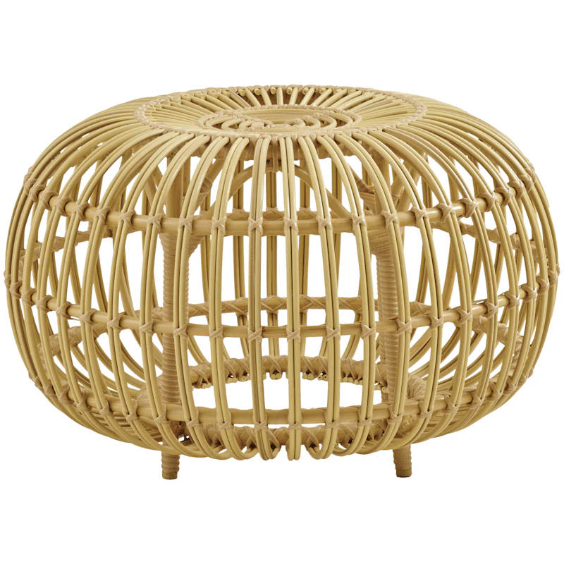 Ottoman Fotskammel Outdoor Naturlig, Ø65 cm