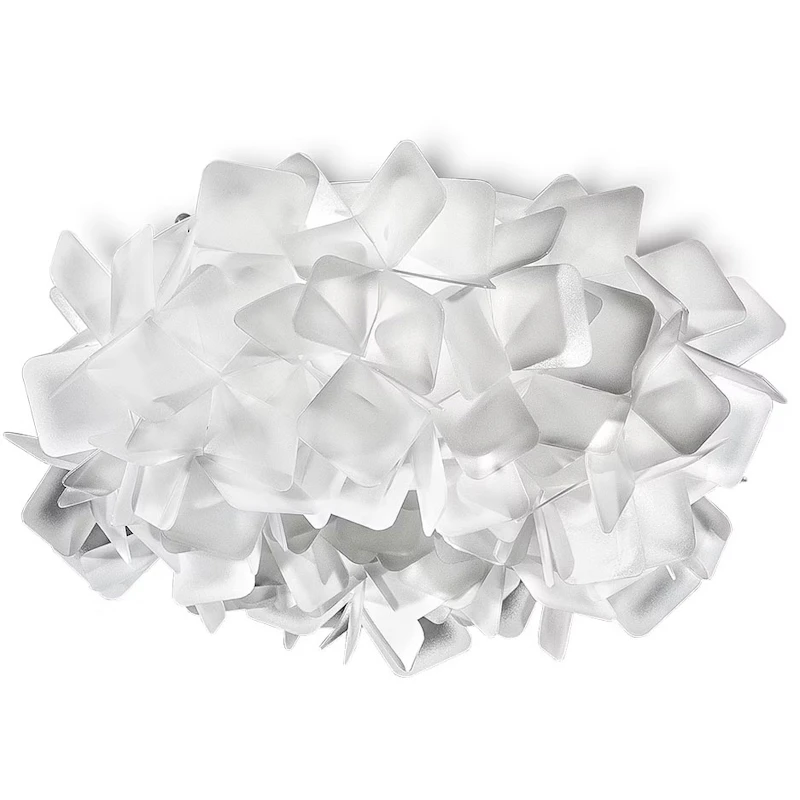 Clizia Vegg-/Taklampe 53 cm, Hvit