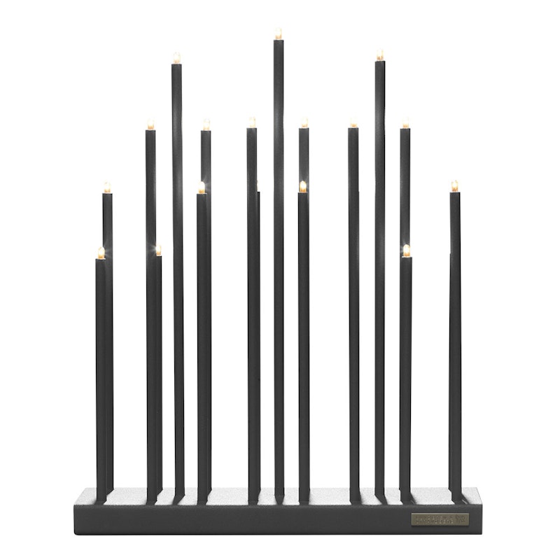 Elflugan Grande Adventslysestake, Antrasitt