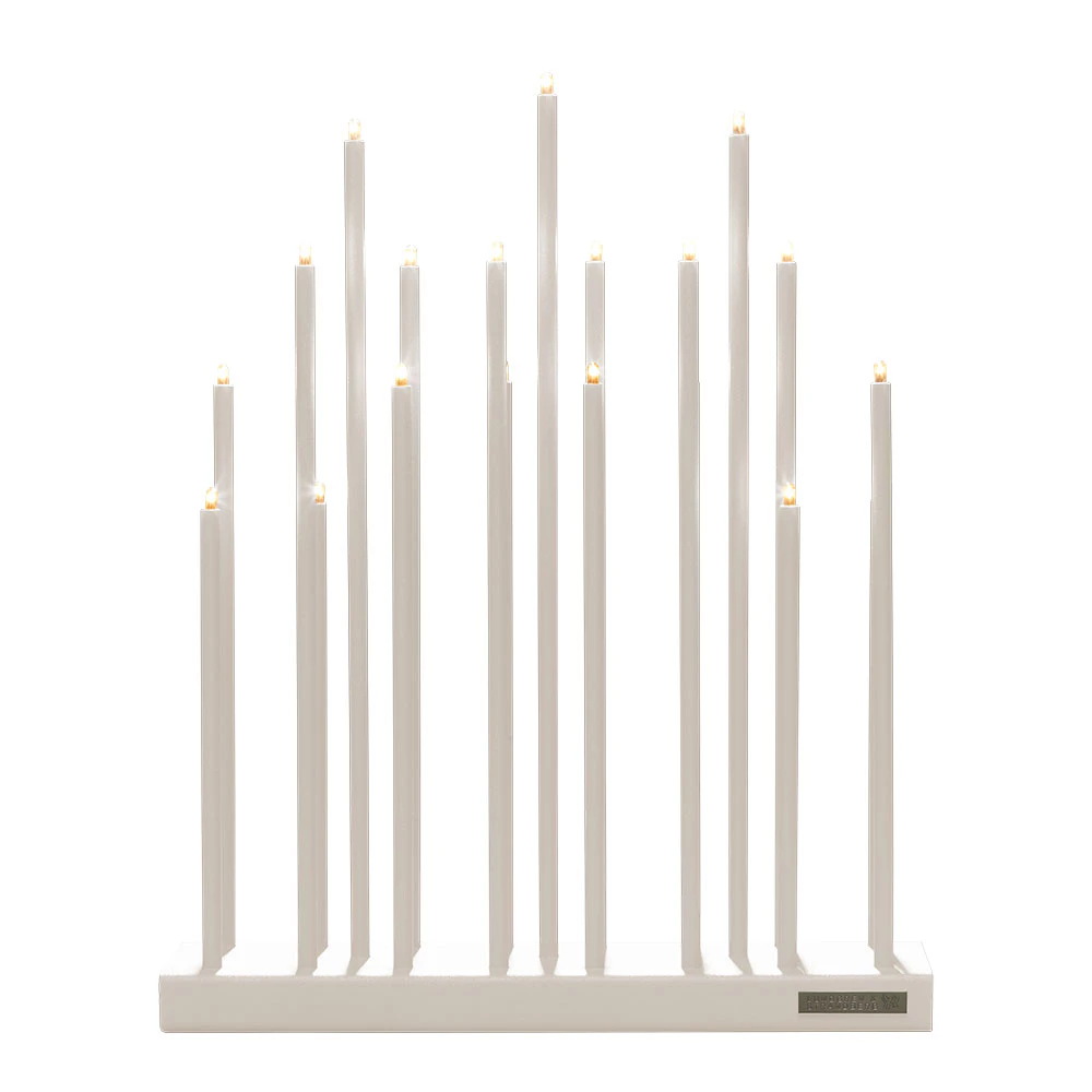 Elflugan Grande Adventslysestake, Off-white