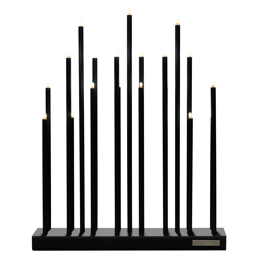 Elflugan Grande Adventslysestake, Sort