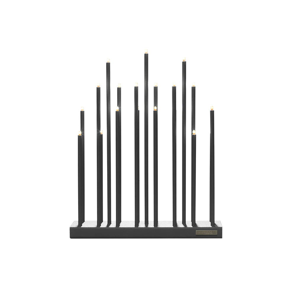 Elflugan Original Adventslysestake, Antrasitt