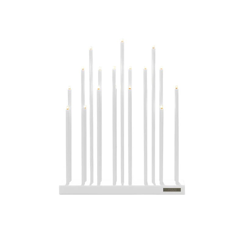 Elflugan Original Adventslysestake, Hvit