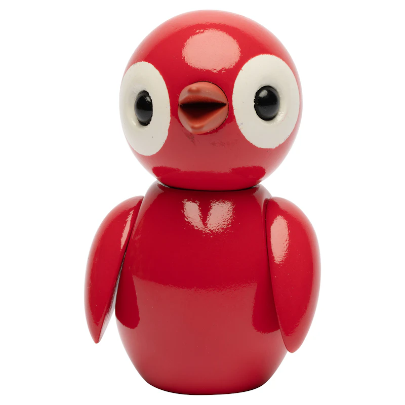 Grateful Spring Bird Trefigur 6,5 cm, Rød