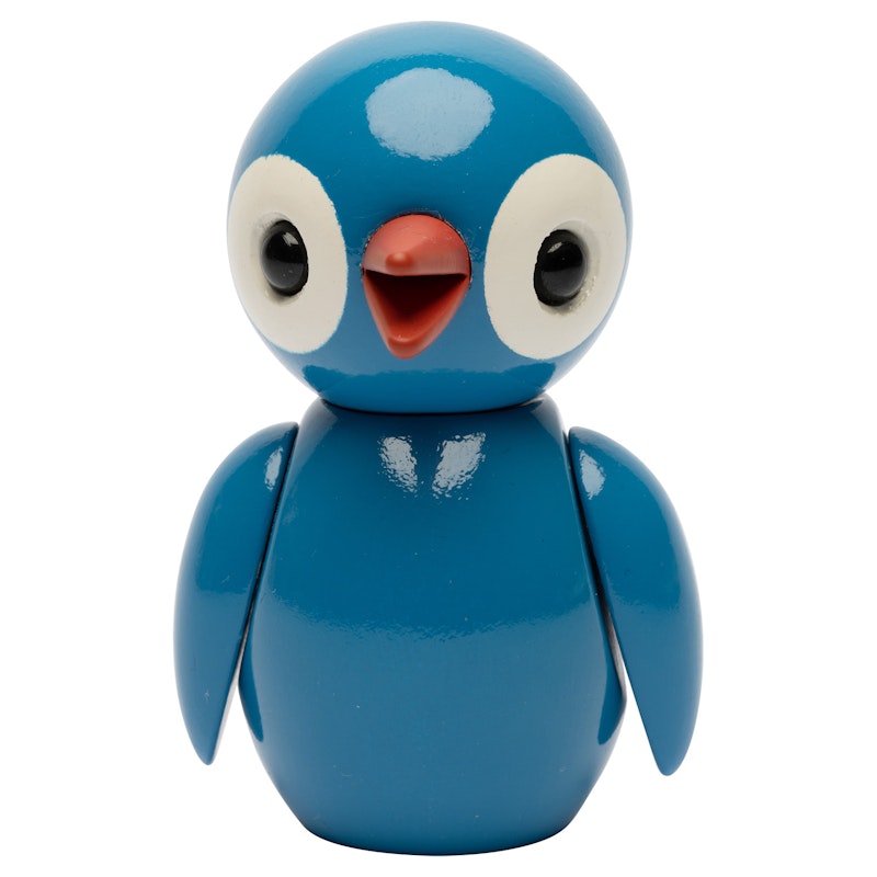 Grateful Spring Bird Trefigur 6,5 cm, Lyseblå