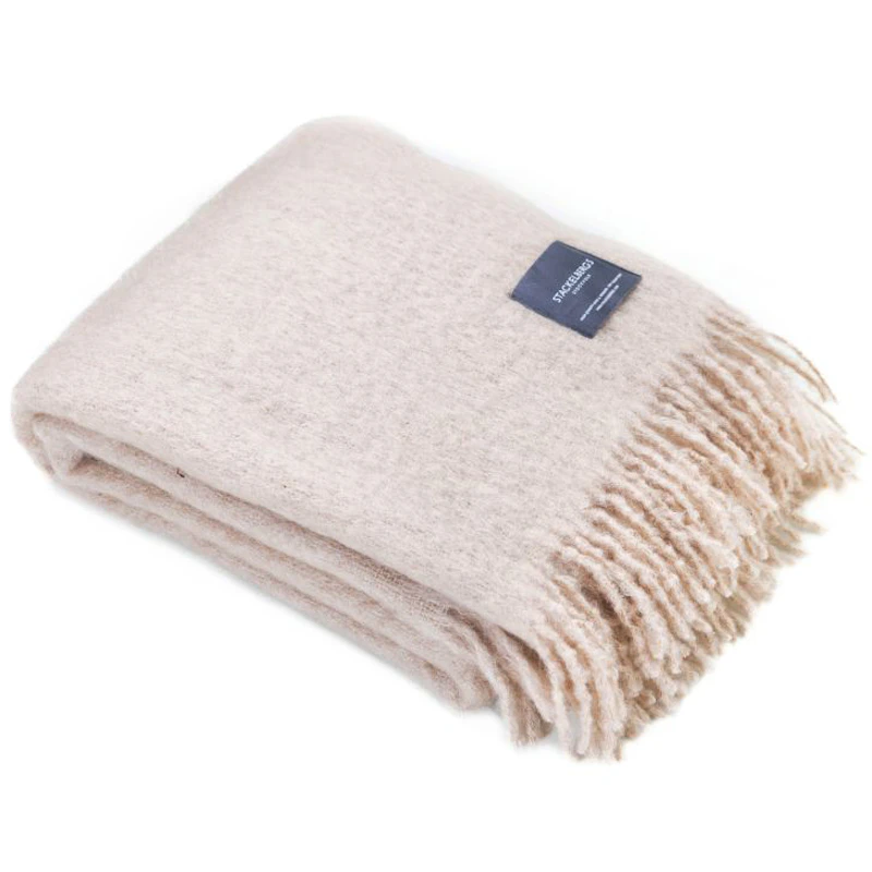 Mohair Pledd 130x170 cm, Sand