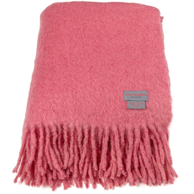 Mohair Pledd 130x170 cm, Rosa