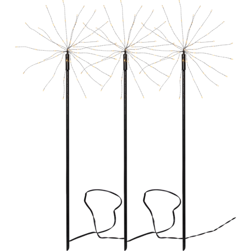 Firework Utendørslampe, 3-pk