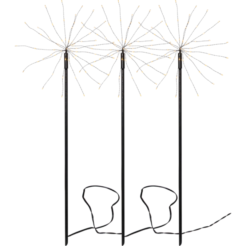 Firework Utendørslampe, 3-pk