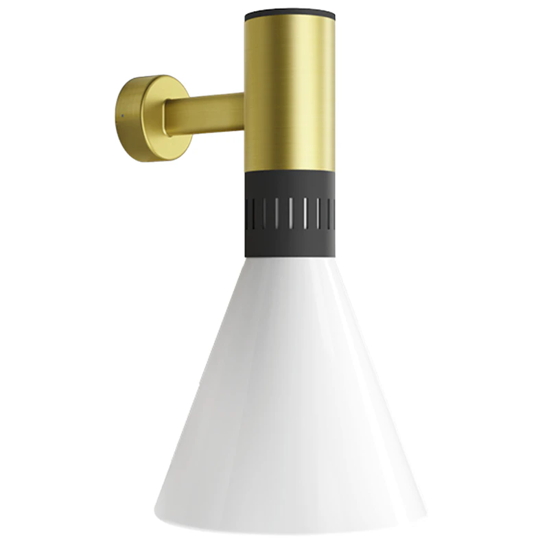 Cono Vegglampe Ø25, Satin Gold