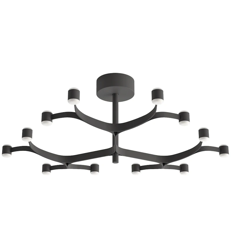 Fronda PHASE-CUT Plafond Ø83, Sort