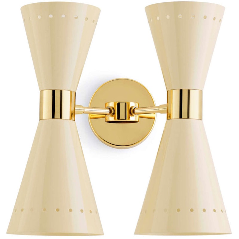 Megafono 4 Vegglampe, Ivory