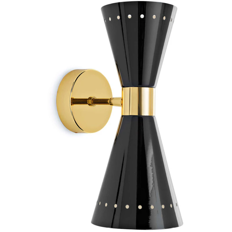 Megafono 2 Vegglampe, Sort