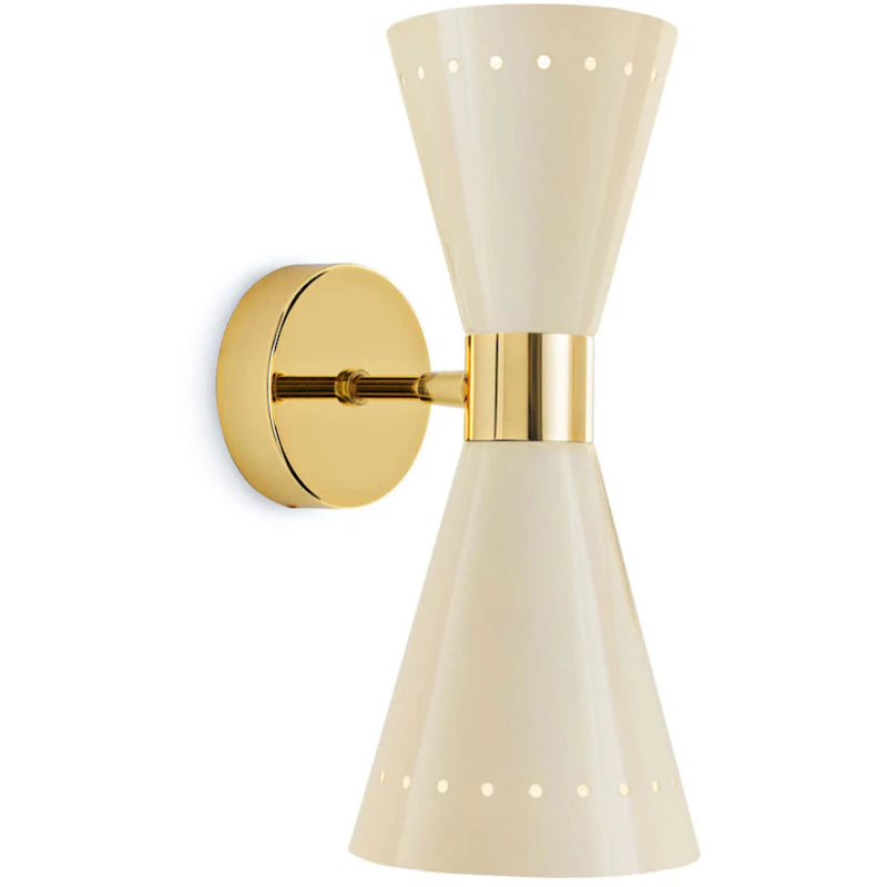 Megafono 2 Vegglampe, Ivory