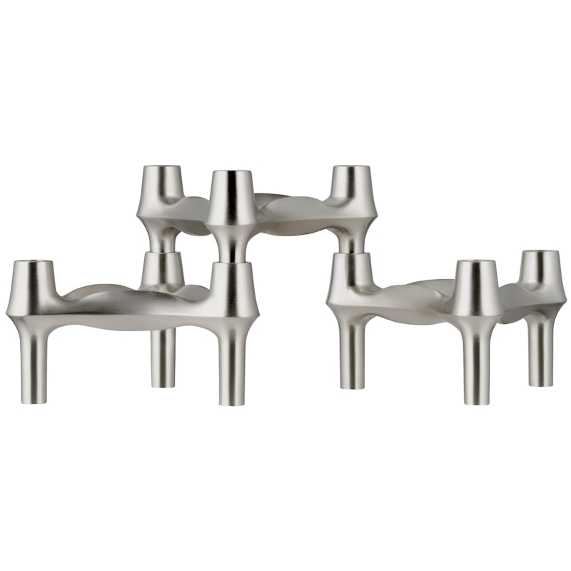 BMF Lysestake 3-pk, Brushed Chrome
