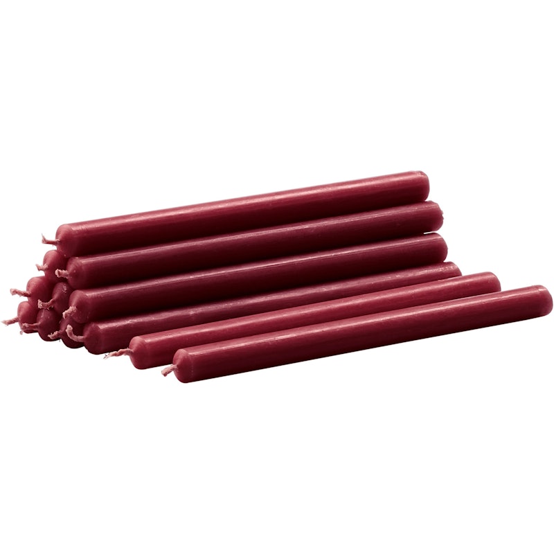 Nagel Stearinlys 12-pk, Bordeaux