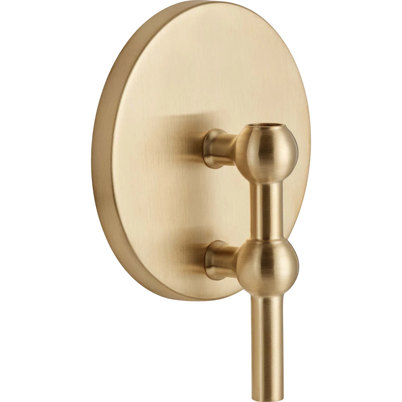 Nagel Vegglysholder, Børstet Messing